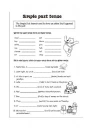 English Worksheet: Simple Past Tense