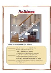 English Worksheet: The Staircase_PictureDictionary