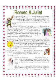 English Worksheet: Reading Shakespeare: Romeo and Juliet