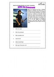 English worksheet: Personal information