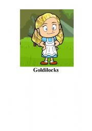 English Worksheet: goldilocks