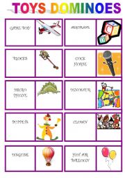 English Worksheet: TOYS DOMINOES !!!!!!!!!!!!!!!!!!!!!!!!!!!!!! 3/7