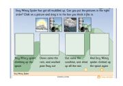 English Worksheet: incy spider