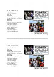 English worksheet: Akon_Dangerous
