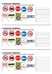 English Worksheet: Must_Mustnt