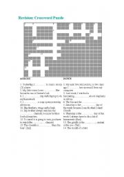 English worksheet: Past Simple (Irregular Verbs) Crossword.