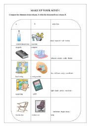 English Worksheet: Make up your mind !