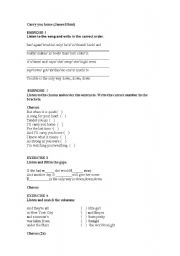 English Worksheet: Carry you home by James Blunt