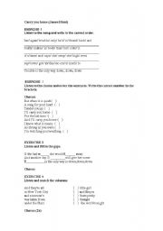 English worksheet: Carry you home by James Blunt