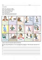 English Worksheet: How are you feeling + Parts of the body
