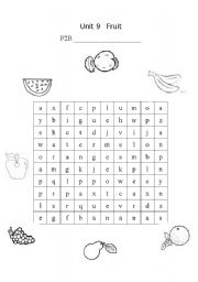 Fruit wordsearch