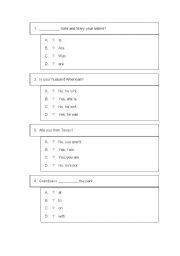 English Worksheet: English Grammer Exercise