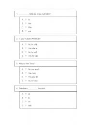 English worksheet: English Grammer Exercise