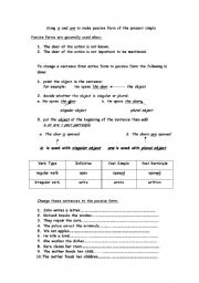 English Worksheet: Passive voice - present simple 