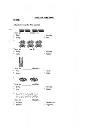 English worksheet: How many ..... are there?