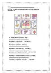 English Worksheet: PLACES IN TOWN