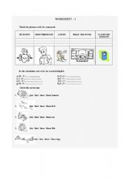 English worksheet: Clasroom rules Numbers 