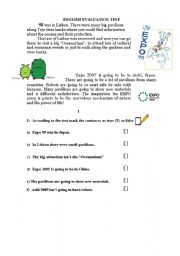 English Worksheet: worksheet - reading comp