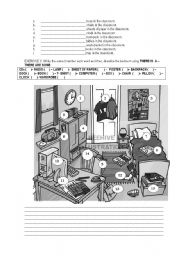 English Worksheet: THERE IS A - THERE ARE SOME