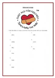 English Worksheet: States & Feelings