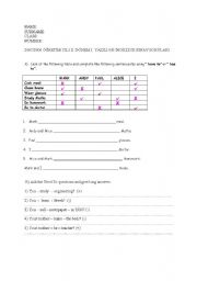 English worksheet: exam