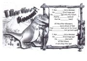 English Worksheet: Past Simple Dinosaur