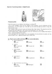 English Worksheet: Personal Profile