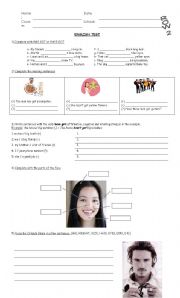 English Worksheet: HAVE GOT-HAS GOT-WORKSHEET-(2 ROWS)