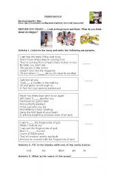 English Worksheet: Song FINGERPRINTS OF GOD