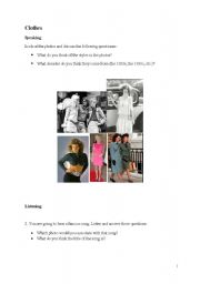 English Worksheet: clothes