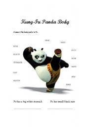 English Worksheet: Kung fu Pana Body