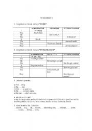 English worksheet: Worksheet