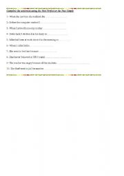 English worksheet: Past Perfect or Past Simpe