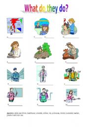 English Worksheet: JOBS