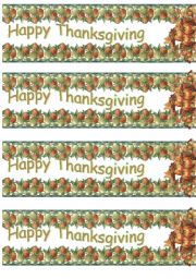 Thanksgiving - BOOKMARKS