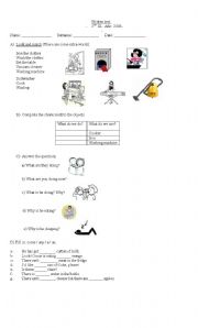 English Worksheet: written test