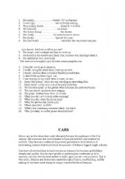 English worksheet: reading