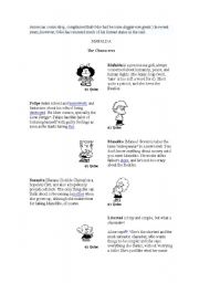 English Worksheet: reading comic