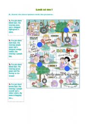 English Worksheet: Boys clothes and hair