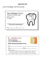 Appointment Cards