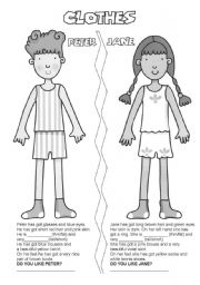 English Worksheet: Dress them up!