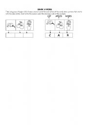 English worksheet: Draw a word!