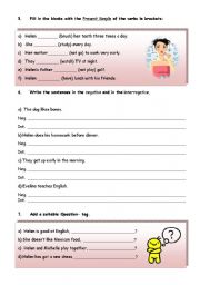 English Worksheet: HELENS DAY - PAGES 3 AND 4