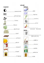 English Worksheet: furniture