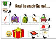 English worksheet: classroom  reading