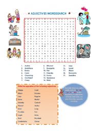 English Worksheet: Adjectives and opposites