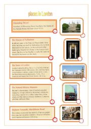 English Worksheet: places in London