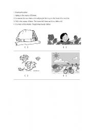 English worksheet: Seasons