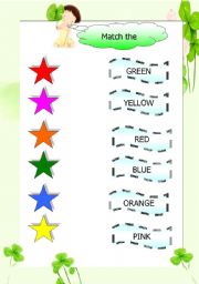 English Worksheet: colors