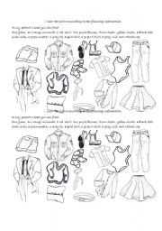 English Worksheet: Color the Picture